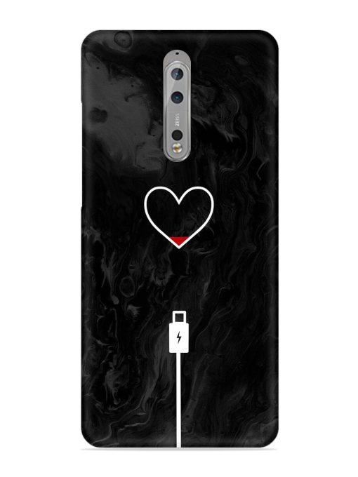 Heart Charging Vector Snap Case for Nokia 8 Zapvi