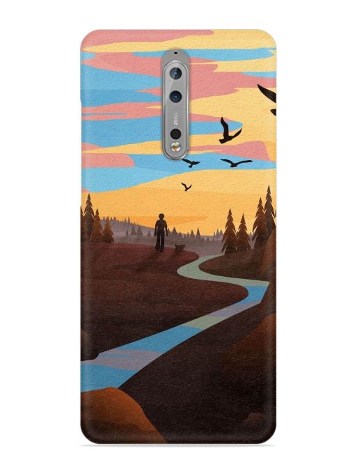 Natural Landscape Art Snap Case for Nokia 8 Zapvi