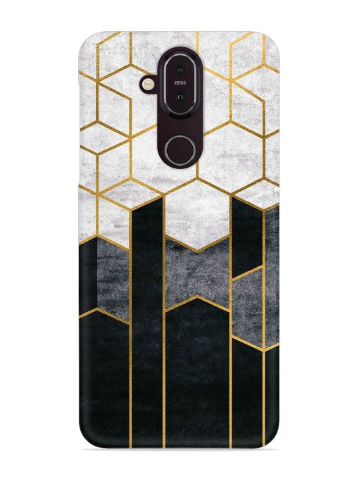 Cube Marble Art Snap Case for Nokia 8.1 Zapvi