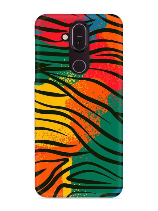 Bright Colorful Snap Case for Nokia 8.1 Zapvi