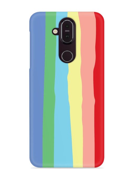 Rainbow Premium Shade Snap Case for Nokia 8.1 Zapvi