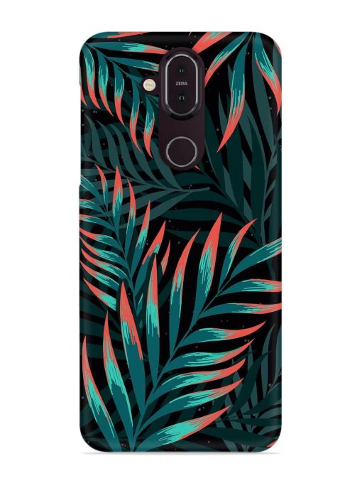 Green Leaf Art Snap Case for Nokia 8.1 Zapvi