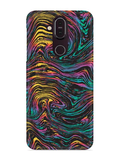 Abstract Liquid Colors Snap Case for Nokia 8.1 Zapvi