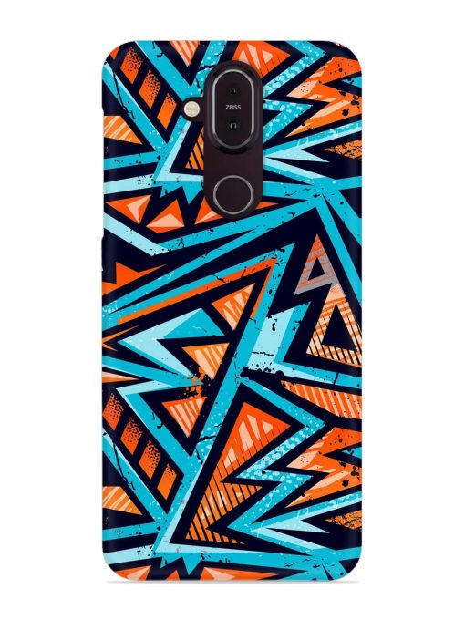 Abstract Seamless Grunge Snap Case for Nokia 8.1 Zapvi