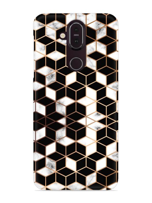 Vector Marble Texture Snap Case for Nokia 8.1 Zapvi