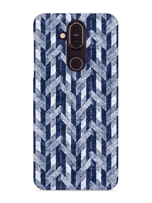 Abstract Herringbone Motif Snap Case for Nokia 8.1 Zapvi