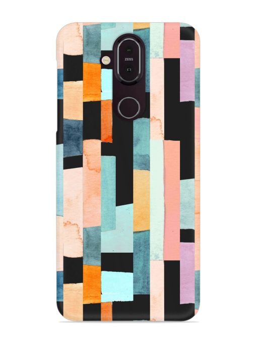 Geometric Seamless Pattern Snap Case for Nokia 8.1 Zapvi