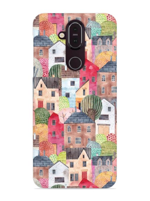 Abstract Seamless Pattern Snap Case for Nokia 8.1 Zapvi