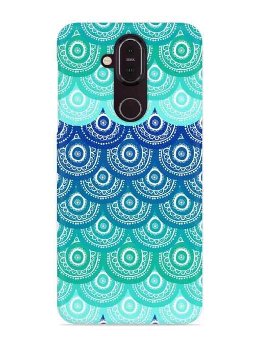 Ethnic Seamless Pattern Snap Case for Nokia 8.1 Zapvi