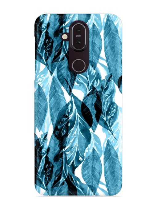 Leaves Pattern Jungle Snap Case for Nokia 8.1 Zapvi