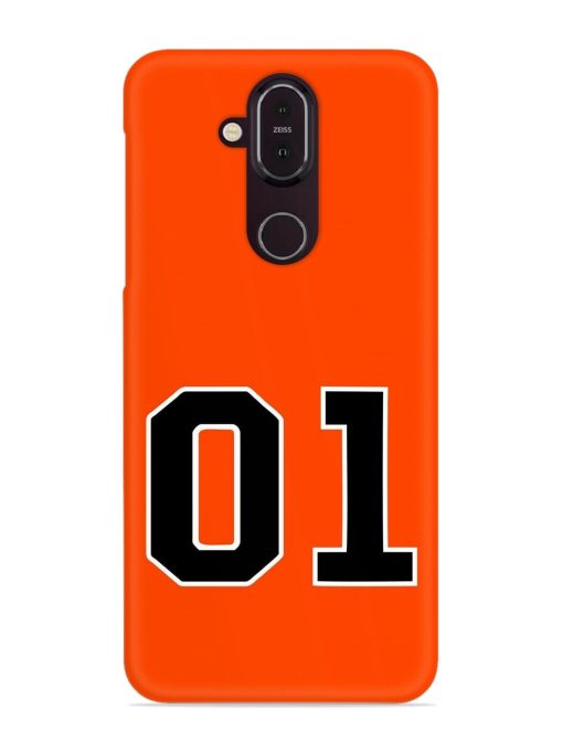 01 Number Snap Case for Nokia 8.1 Zapvi