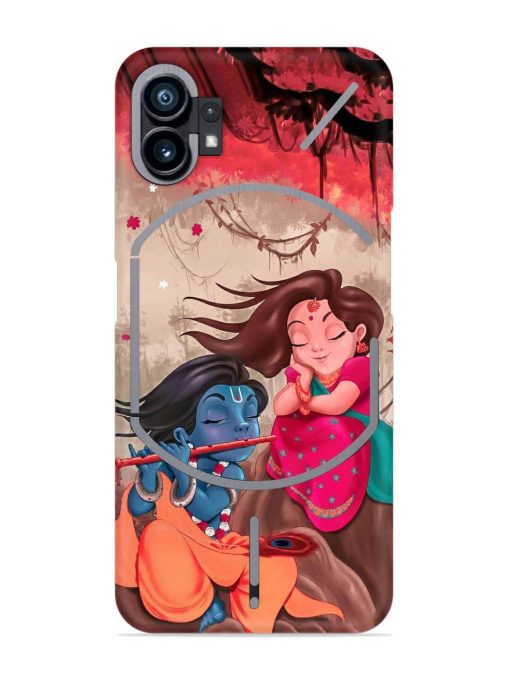 Radhe Krishna Water Art Snap Case for Nothing Phone 1