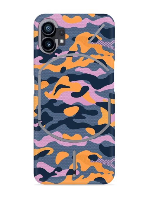 Camouflage Army Military English Orange Art Snap Case for Nothing Phone 1