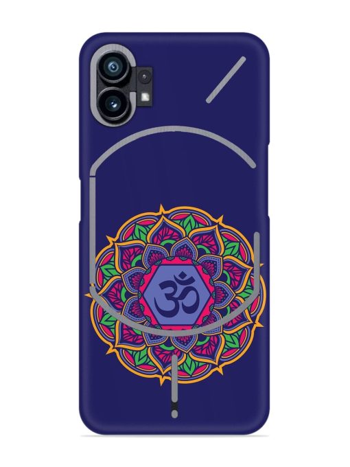 Om Mandala Art Blue Snap Case for Nothing Phone 1