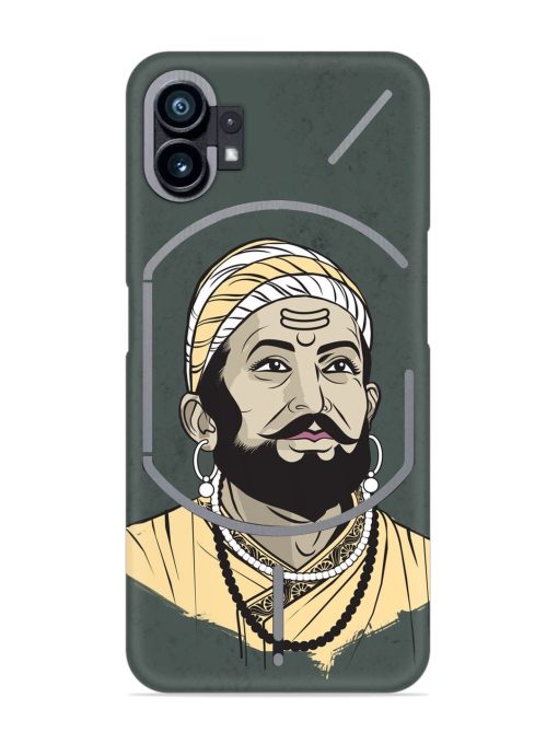 Shivaji Maharaj Vector Art Snap Case for Nothing Phone 1