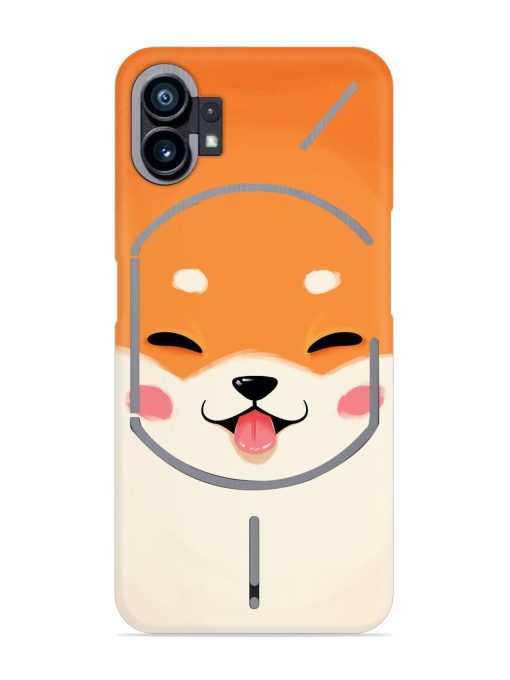 Cute Dog Face Vector Snap Case for Nothing Phone 1