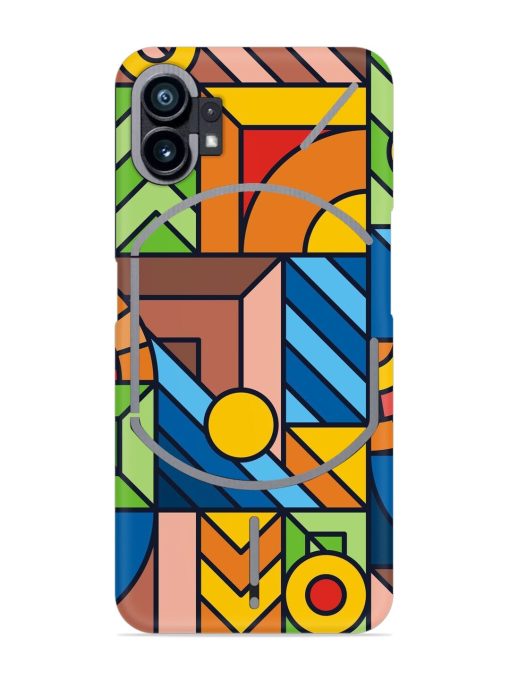 Colorful Geometric Snap Case for Nothing Phone 1