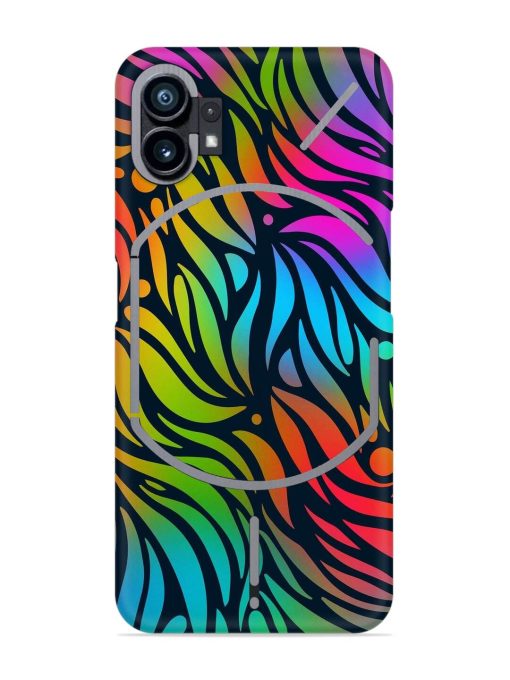 Abstract Leaf Design Snap Case for Nothing Phone 1 Zapvi