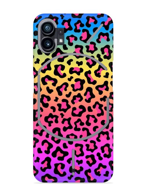 Neon Rainbow Colored Snap Case for Nothing Phone 1