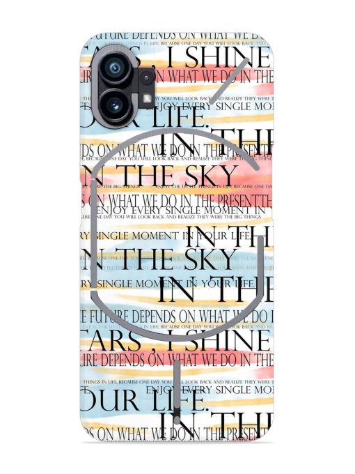 Seamless Slogans Pattern Snap Case for Nothing Phone 1