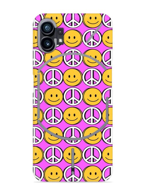 Smiley Face Peace Snap Case for Nothing Phone 1