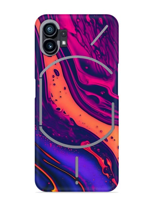 Fluid Blue Pink Art Snap Case for Nothing Phone 1