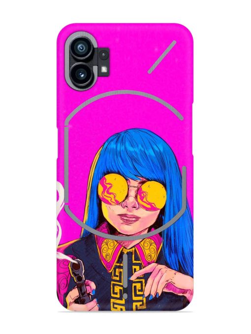 Aesthetic Anime Girl Snap Case for Nothing Phone 1