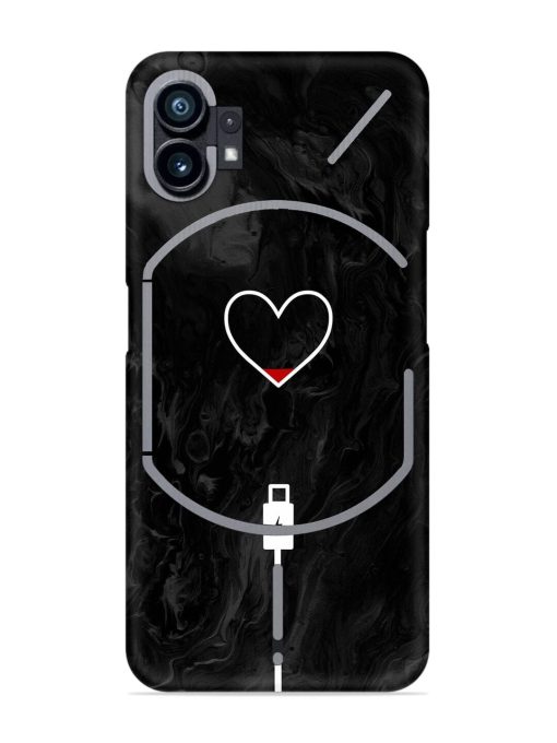 Heart Charging Vector Snap Case for Nothing Phone 1 Zapvi