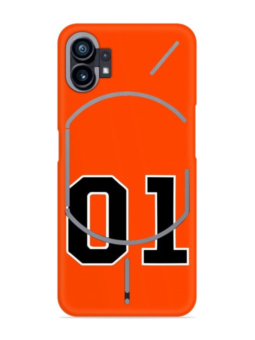 01 Number Snap Case for Nothing Phone 1 Zapvi