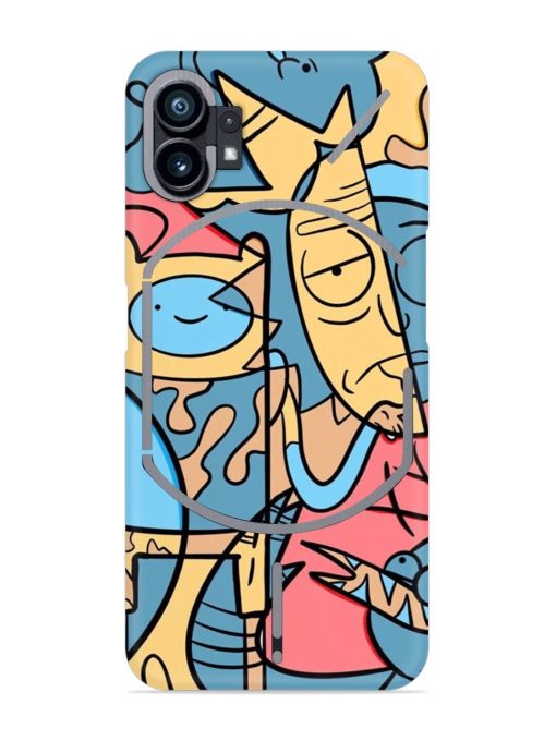 Silly Face Doodle Snap Case for Nothing Phone 1