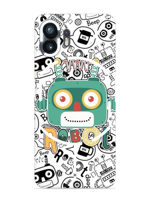 Robot Modern Seamless Pattern Snap Case for Nothing Phone 2