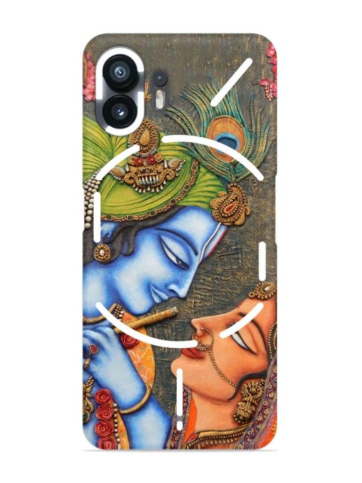 Lord Radha Krishna Flute Art Snap Case for Nothing Phone 2