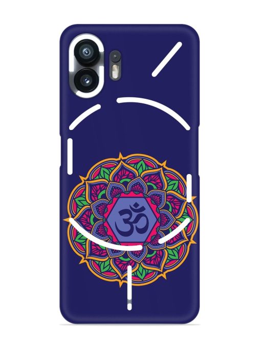 Om Mandala Art Blue Snap Case for Nothing Phone 2