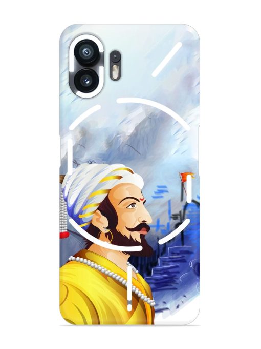 Shivaji Maharaj Color Paint Art Snap Case for Nothing Phone 2