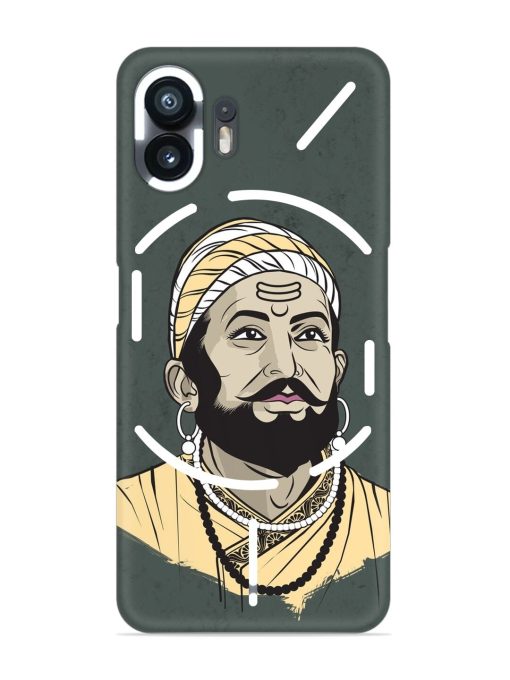 Shivaji Maharaj Vector Art Snap Case for Nothing Phone 2