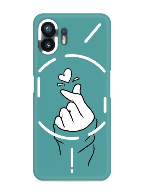 Korean Heart Sign Art Snap Case for Nothing Phone 2