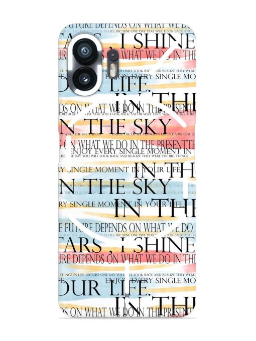 Seamless Slogans Pattern Snap Case for Nothing Phone 2