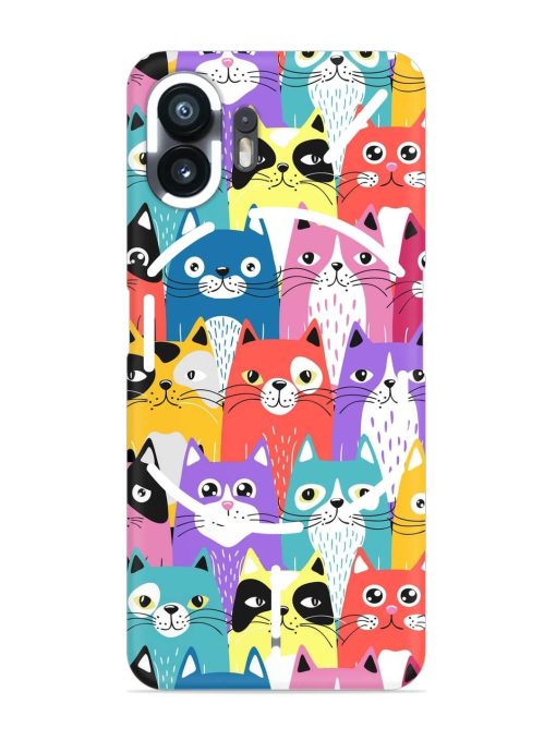 Funny Cartoon Cats Snap Case for Nothing Phone 2