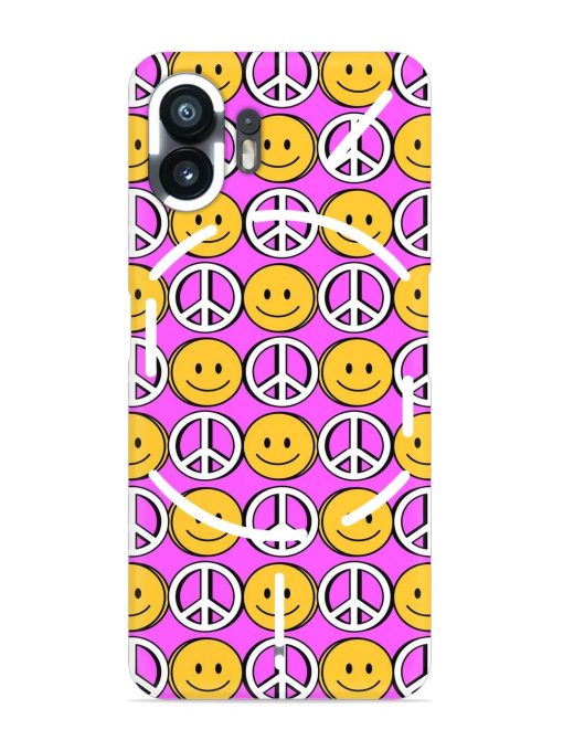 Smiley Face Peace Snap Case for Nothing Phone 2