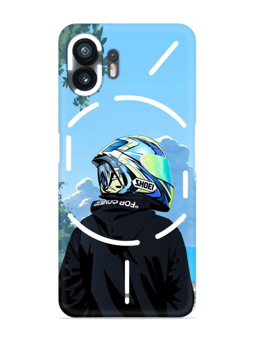 Rider With Helmet Snap Case for Nothing Phone 2