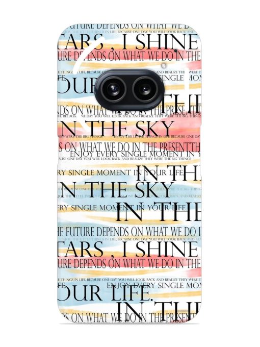 Seamless Slogans Pattern Snap Case for Nothing Phone 2A Zapvi