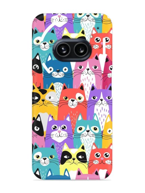 Funny Cartoon Cats Snap Case for Nothing Phone 2A Zapvi