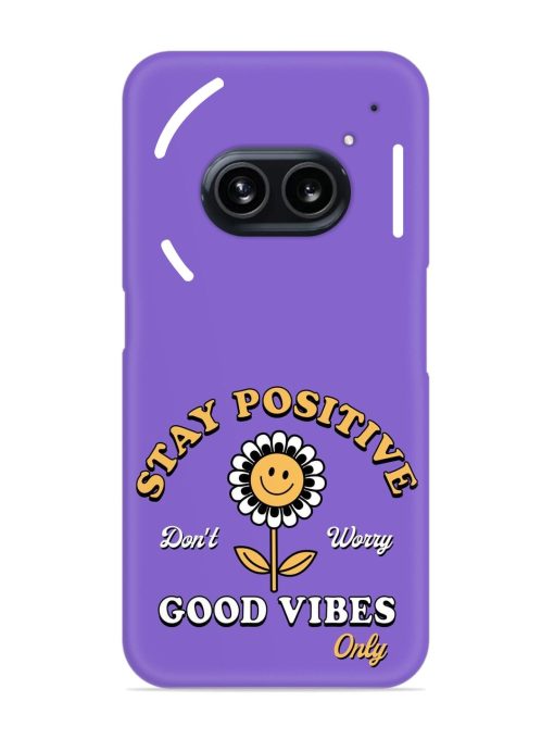 Retro Positive Flower Snap Case for Nothing Phone 2A Zapvi