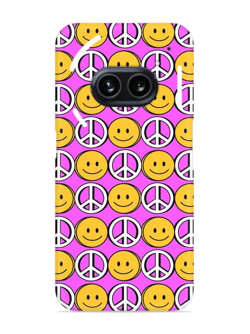 Smiley Face Peace Snap Case for Nothing Phone 2A Zapvi