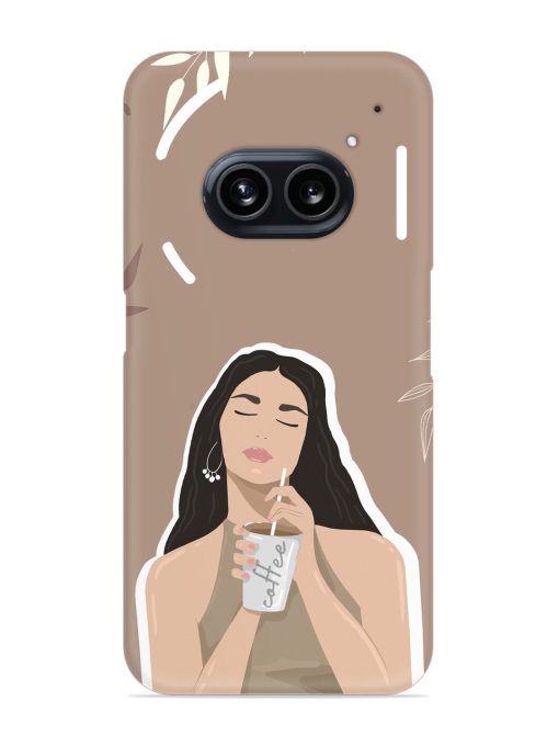 Girl With Coffee Snap Case for Nothing Phone 2A Zapvi