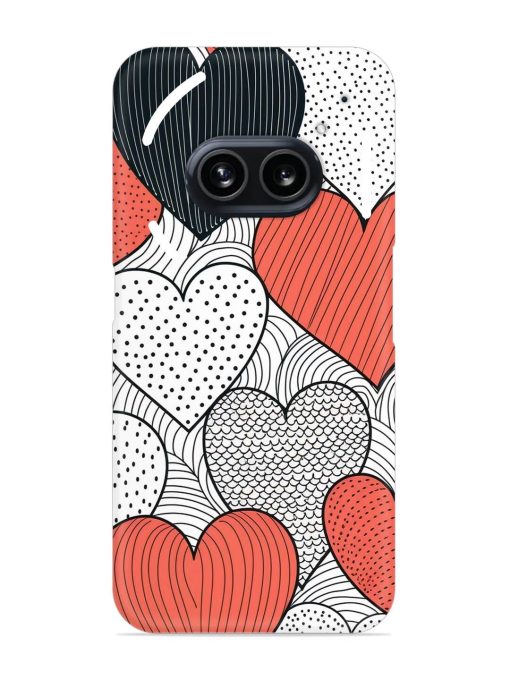 Girly Heart Seamless Snap Case for Nothing Phone 2A Zapvi