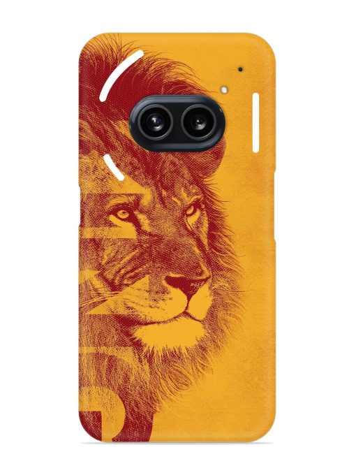 Gold Lion Crown Art Snap Case for Nothing Phone 2A Zapvi