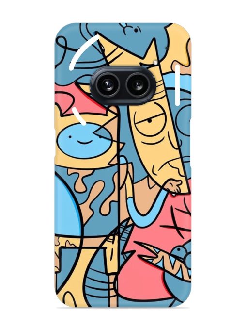 Silly Face Doodle Snap Case for Nothing Phone 2A Zapvi