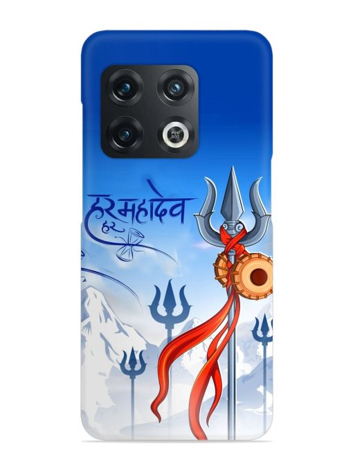 Har Har Mahadev Trishul Snap Case for Oneplus 10 Pro (5G) Zapvi