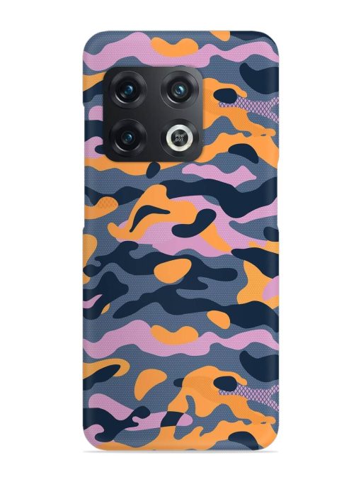 Camouflage Army Military English Orange Art Snap Case for Oneplus 10 Pro (5G) Zapvi